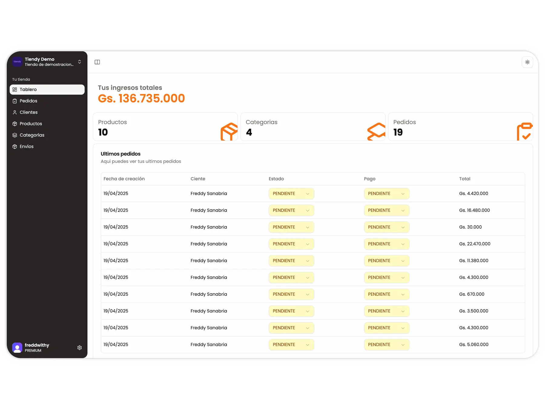 Landing page preview