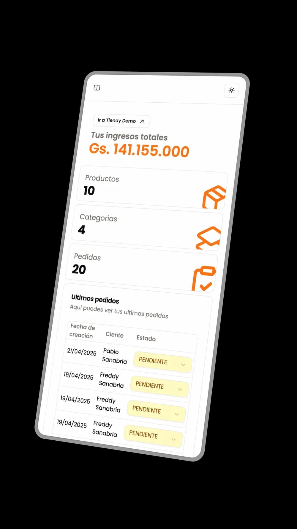 Landing page preview
