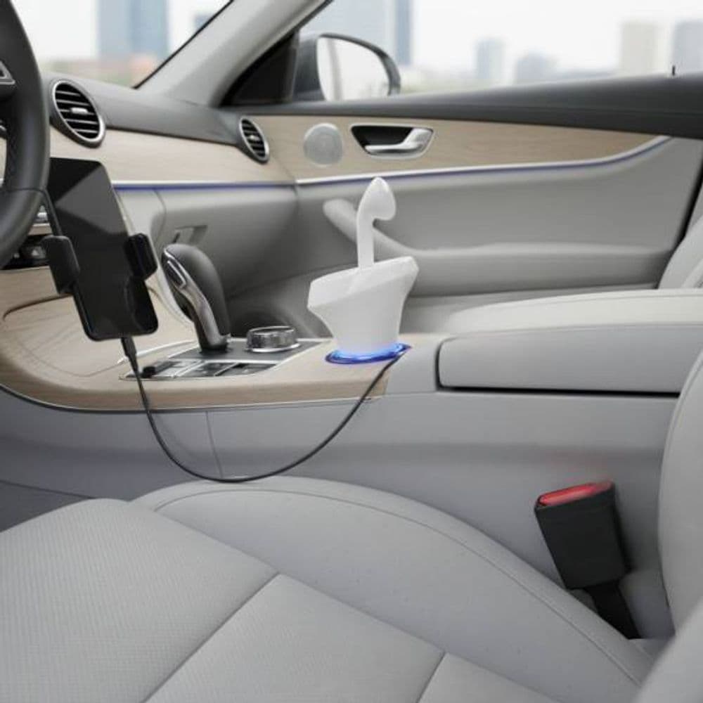 CARGADOR 2 EN 1 AUTO BLANCO KCR-4484 KOLKE