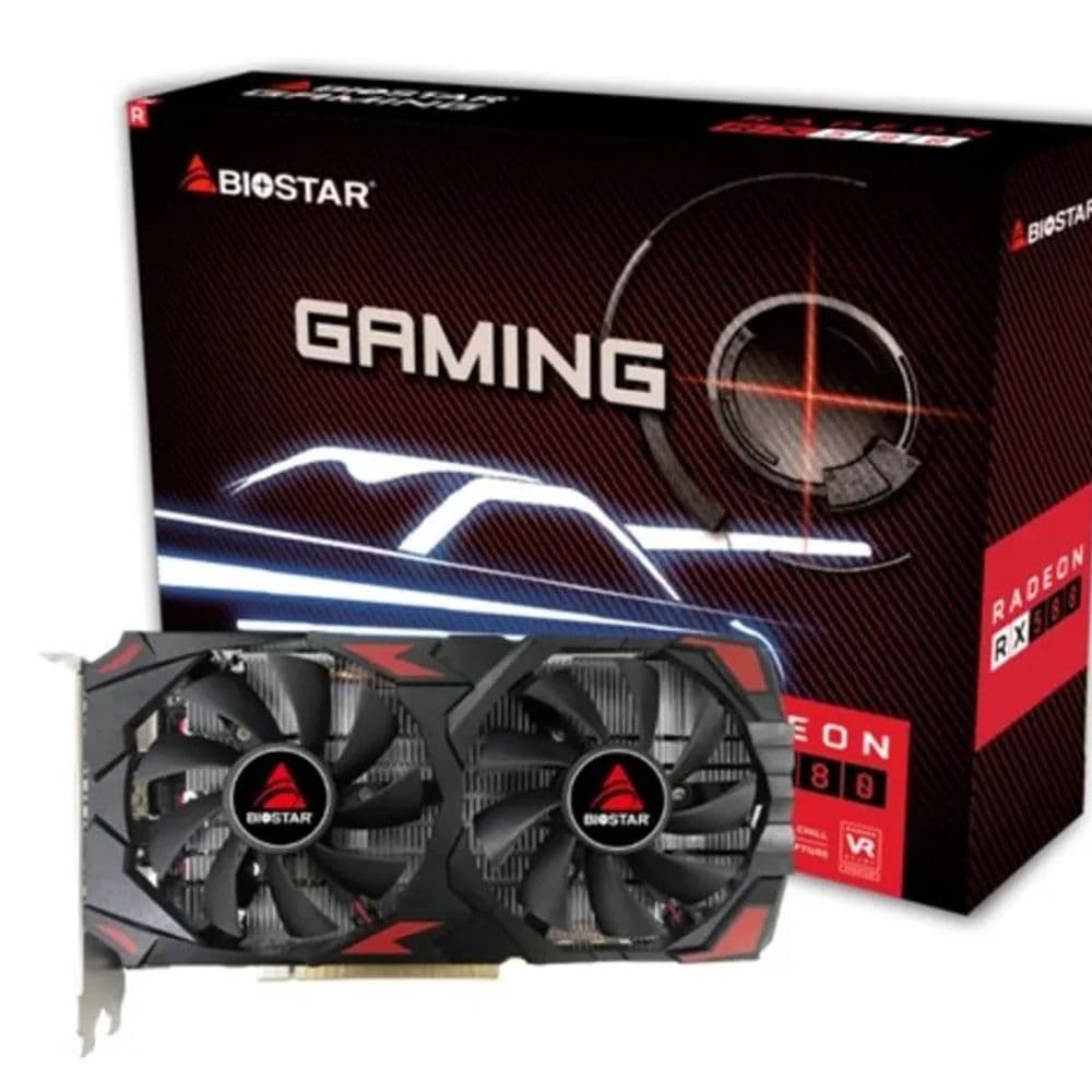 BIOSTAR PLACA DE VIDEO GAMING RADEON RX580 2048SP 8GB BLACK