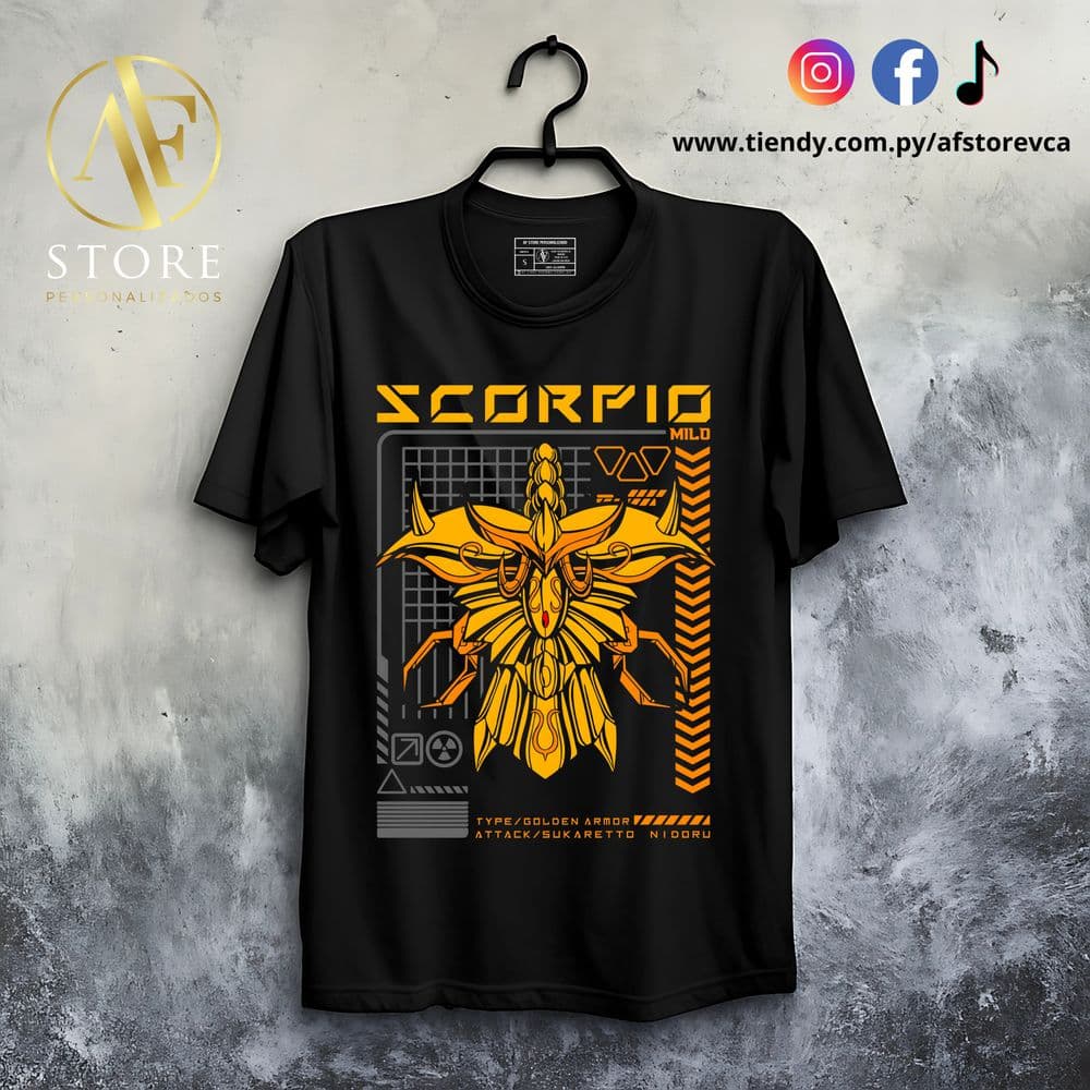 REMERA ARMADURAS DORADAS CABALLERO DEL ZODIACO