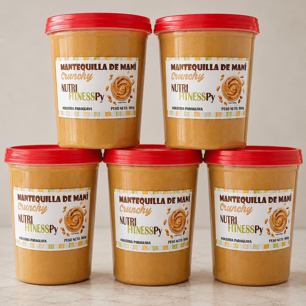 5 Potes Mantequilla Maní 450gr c/u