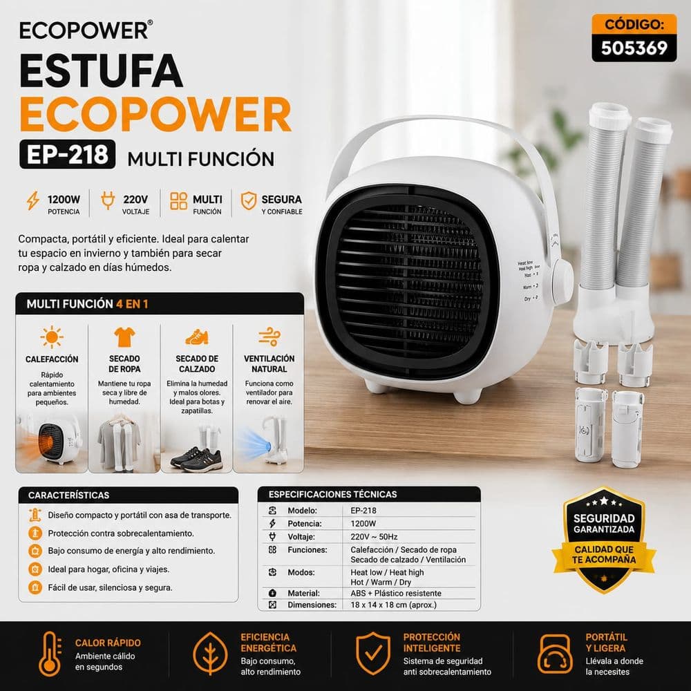 Estufa ECOPOWER EP-218