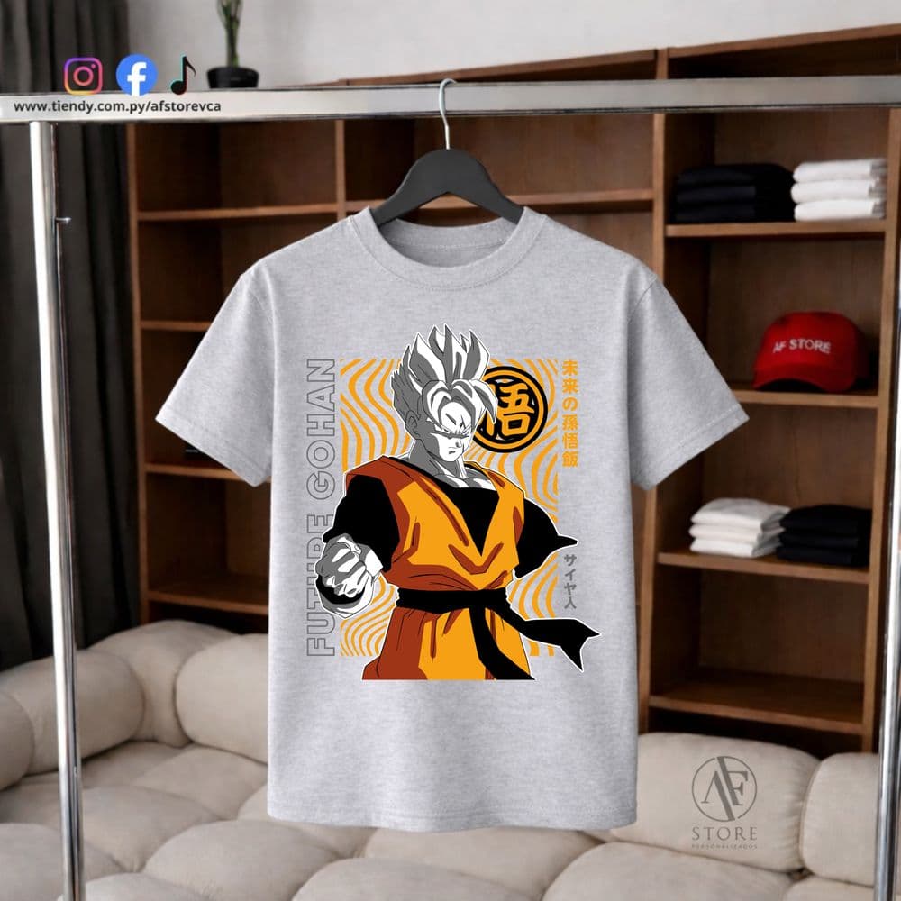 REMERA AF DRAGON BALL- GOHAN FUTURE (SAIYAN EDITION)