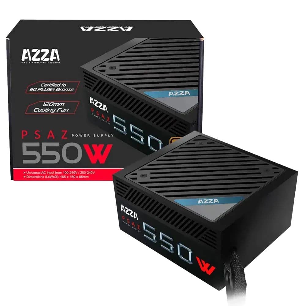 FUENTE AZZA PSAZ-550W 80 PLUS BRONZE BRONZE