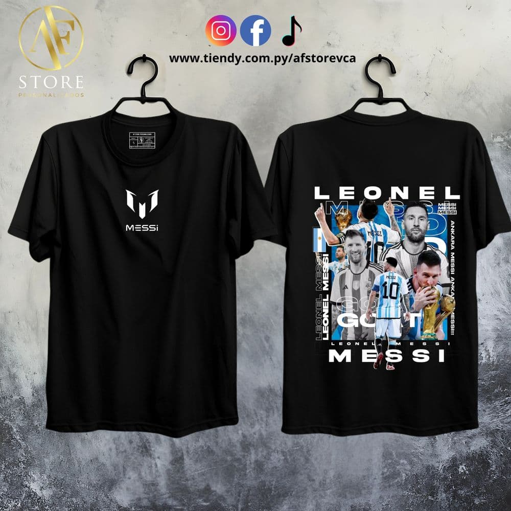 REMERA LIONEL MESSI CAMPEÓN DEL MUNDO 2022