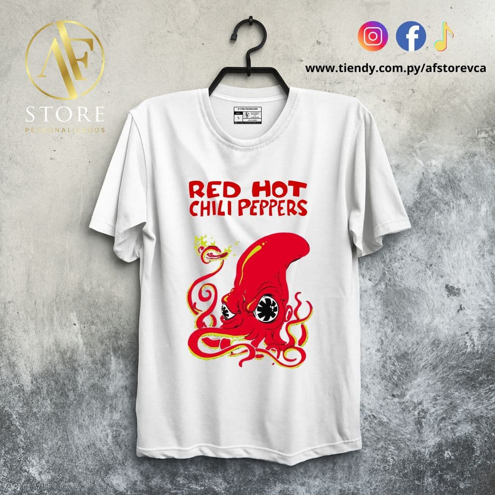 REMERA RED HOT CHILI PEPPERS RED OCTOPUS