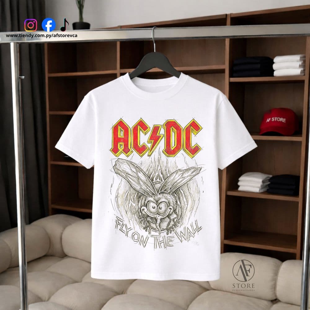 REMERA AC/DC HIGH VOLTAGE SKULL