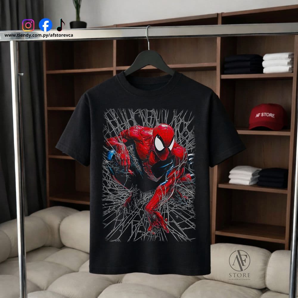 REMERA SPIDER-MAN WEB BURST
