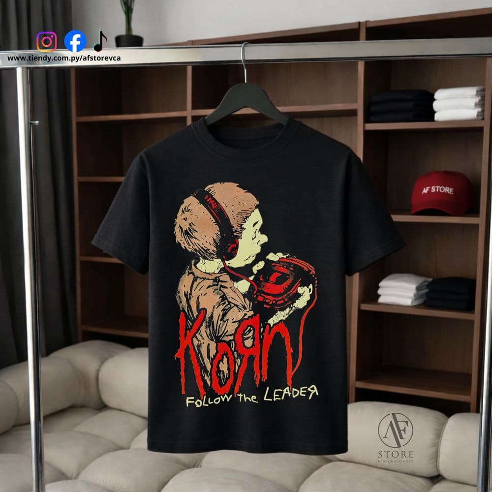 REMERA KORN FOLLOW THE LEADER