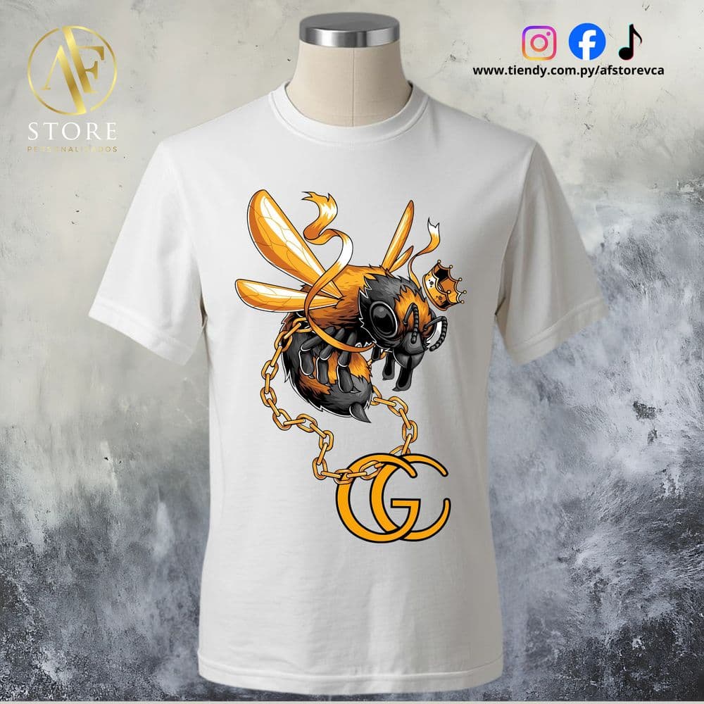 REMERA GOLDEN BEE KING GUCCI