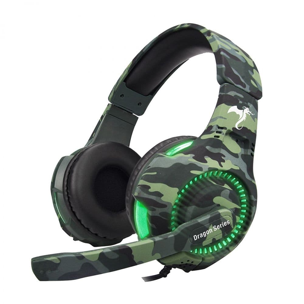 Auricular Gamer Trooper Kga487 Luz Verd