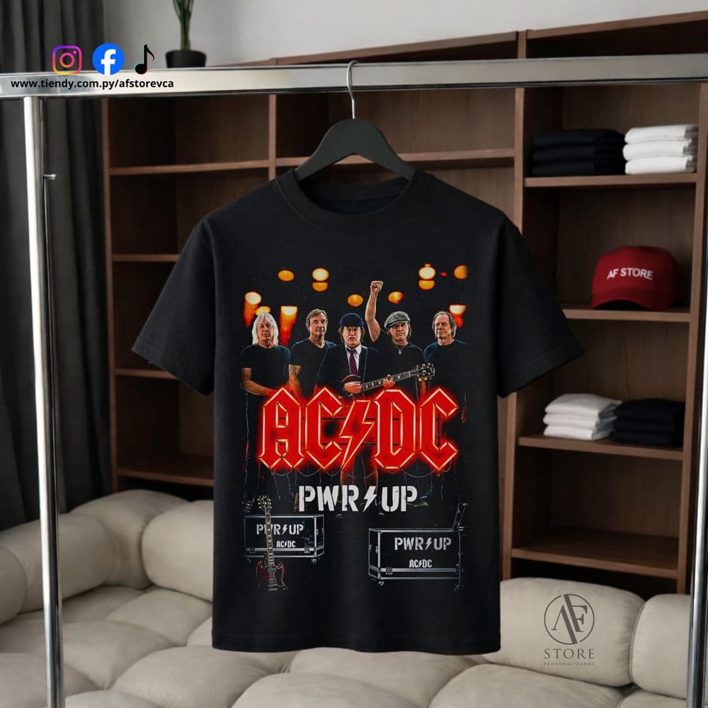 REMERA AC/DC PWR/UP LIVE BAND