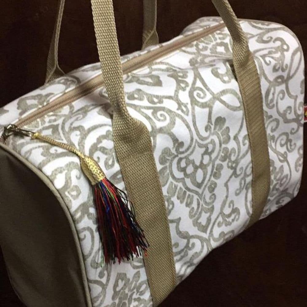 bolso de mano estampado grande