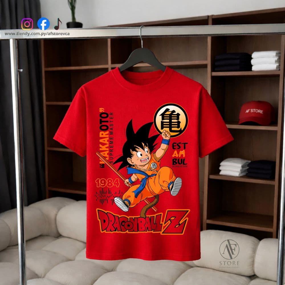 REMERA AF DRAGON BALL- KAKARATO KID (SAIYAN EDITION)