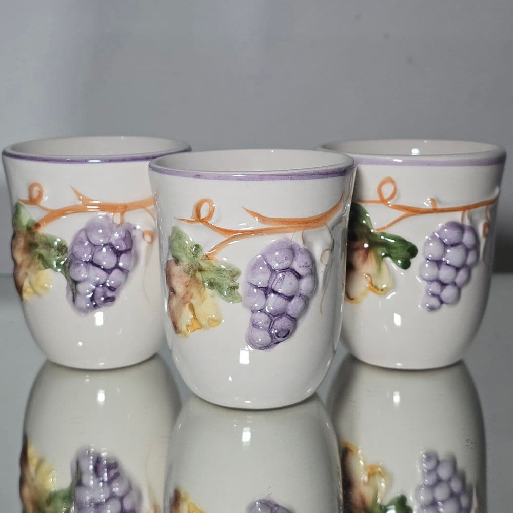 Juego de jarra y vasos portugués pintado a mano