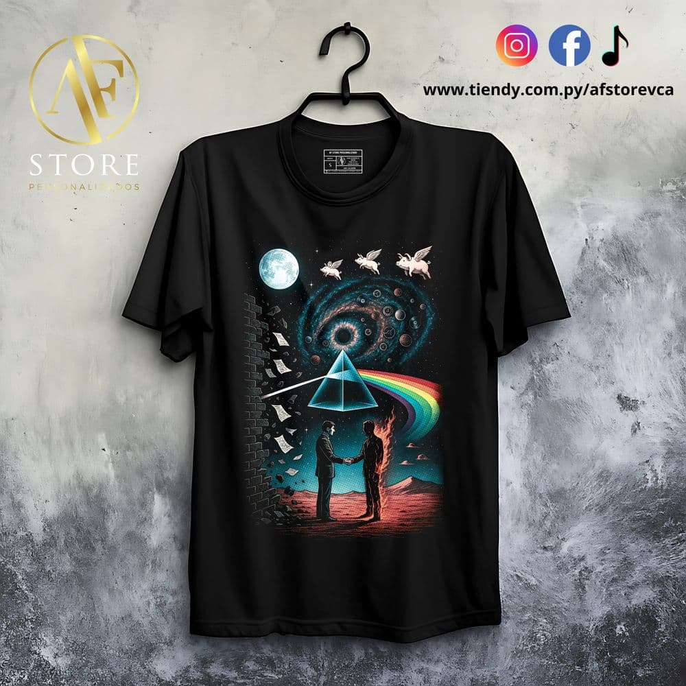 REMERA PINK FLOYD PRISM UNIVERSE