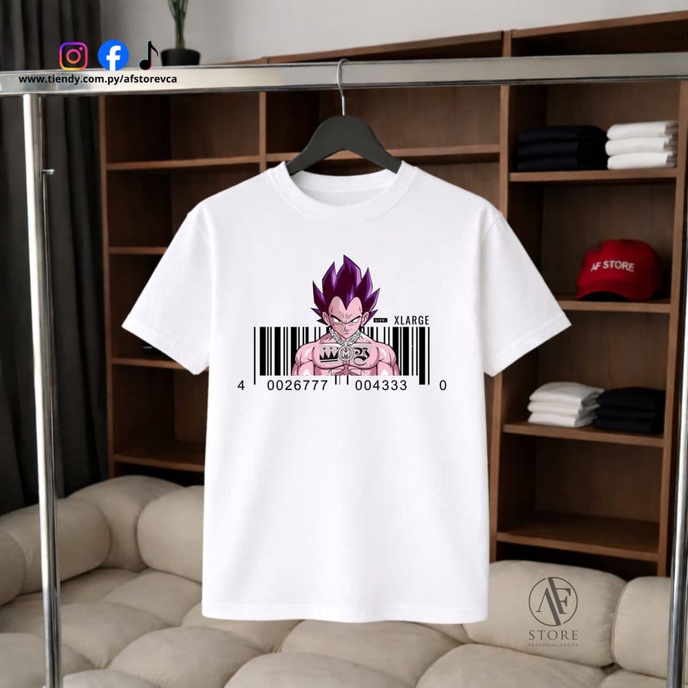 REMERA AF DRAGON BALL- VEGUETA (SAIYAN EDITION)