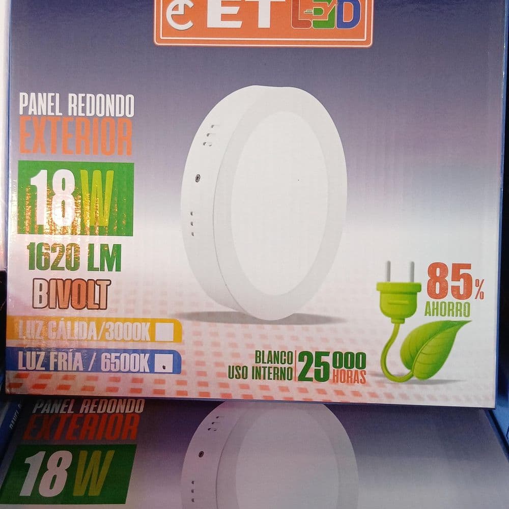 Panel redondo exterior 18W