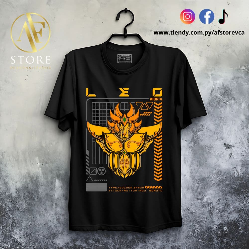 REMERA ARMADURAS DORADAS CABALLERO DEL ZODIACO
