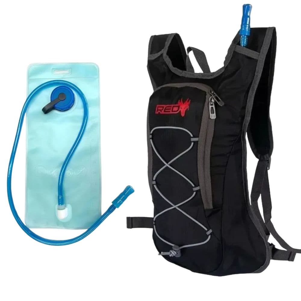 MOCHILA DE HIDRATACION, AGUA RED DRAGON 2 LITROS