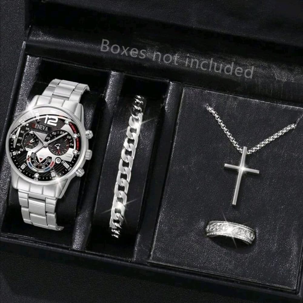 SET DE RELOJ ACERO INOX GENEVA