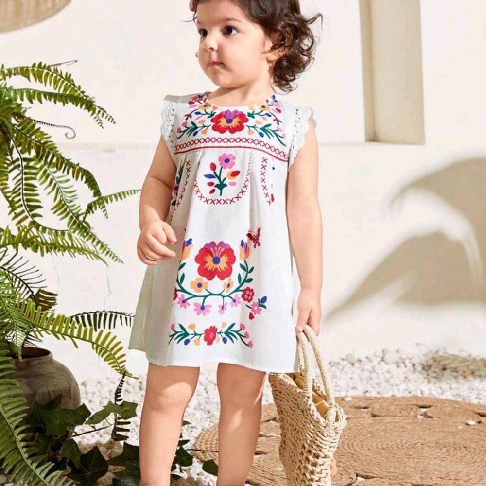 VESTIDITO blanco con flores