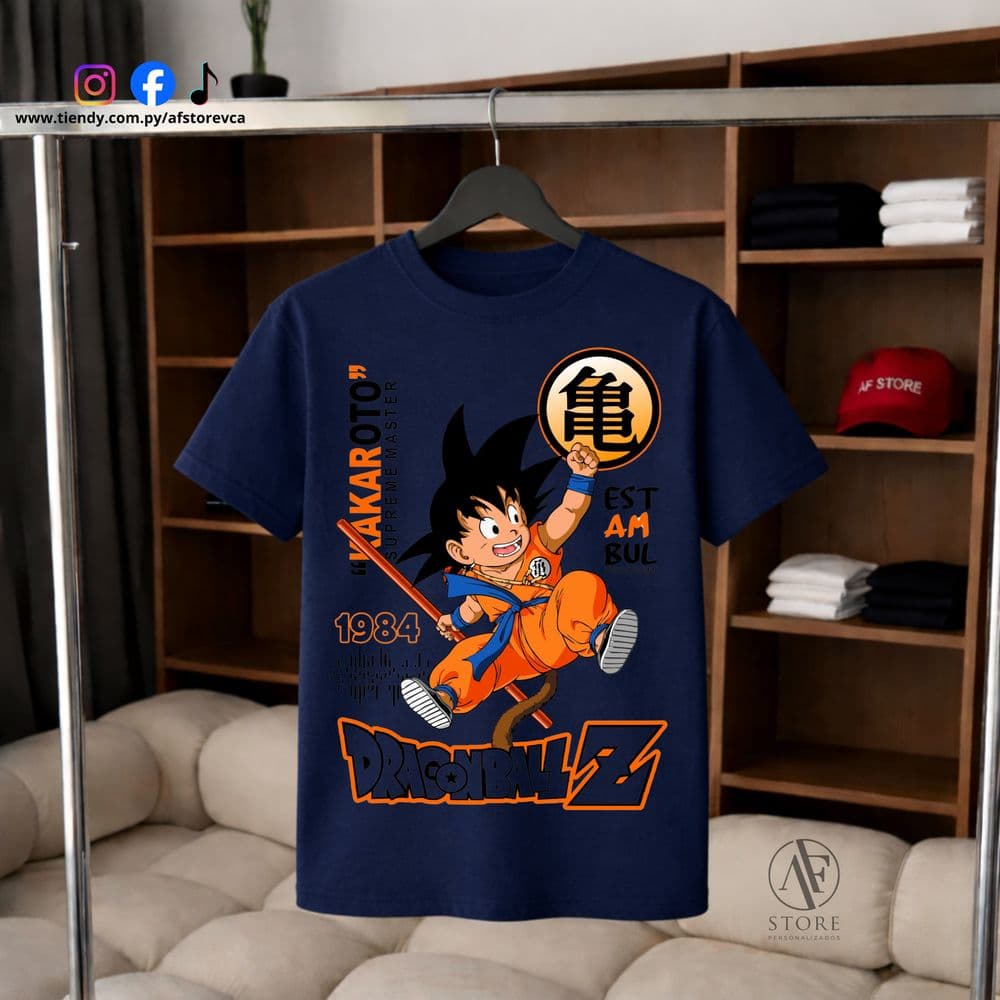 REMERA AF DRAGON BALL- KAKARATO KID (SAIYAN EDITION)
