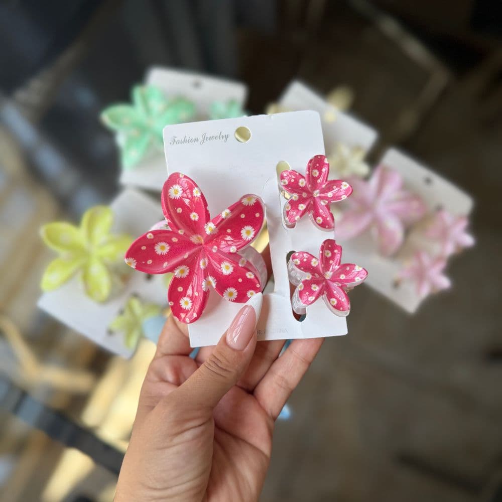 Pinzas de flores de 3 piezas🌺