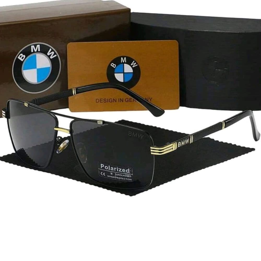 GAFAS BMW NEGRO MATE Y DORADO