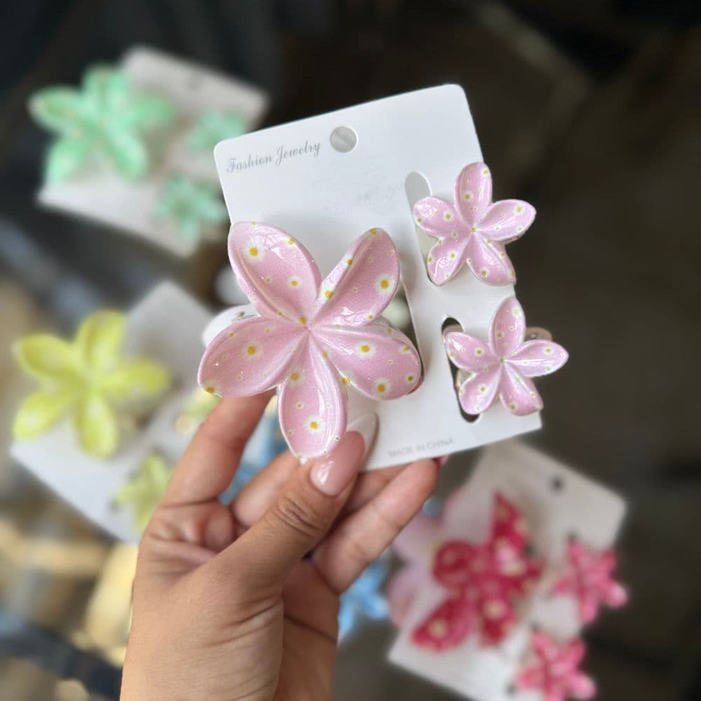 Pinzas de flores de 3 piezas🌺