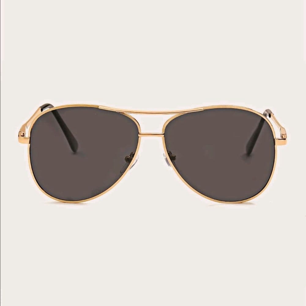 GAFAS CLASICAS ESTILO AVIADOR GRIS OSCURO
