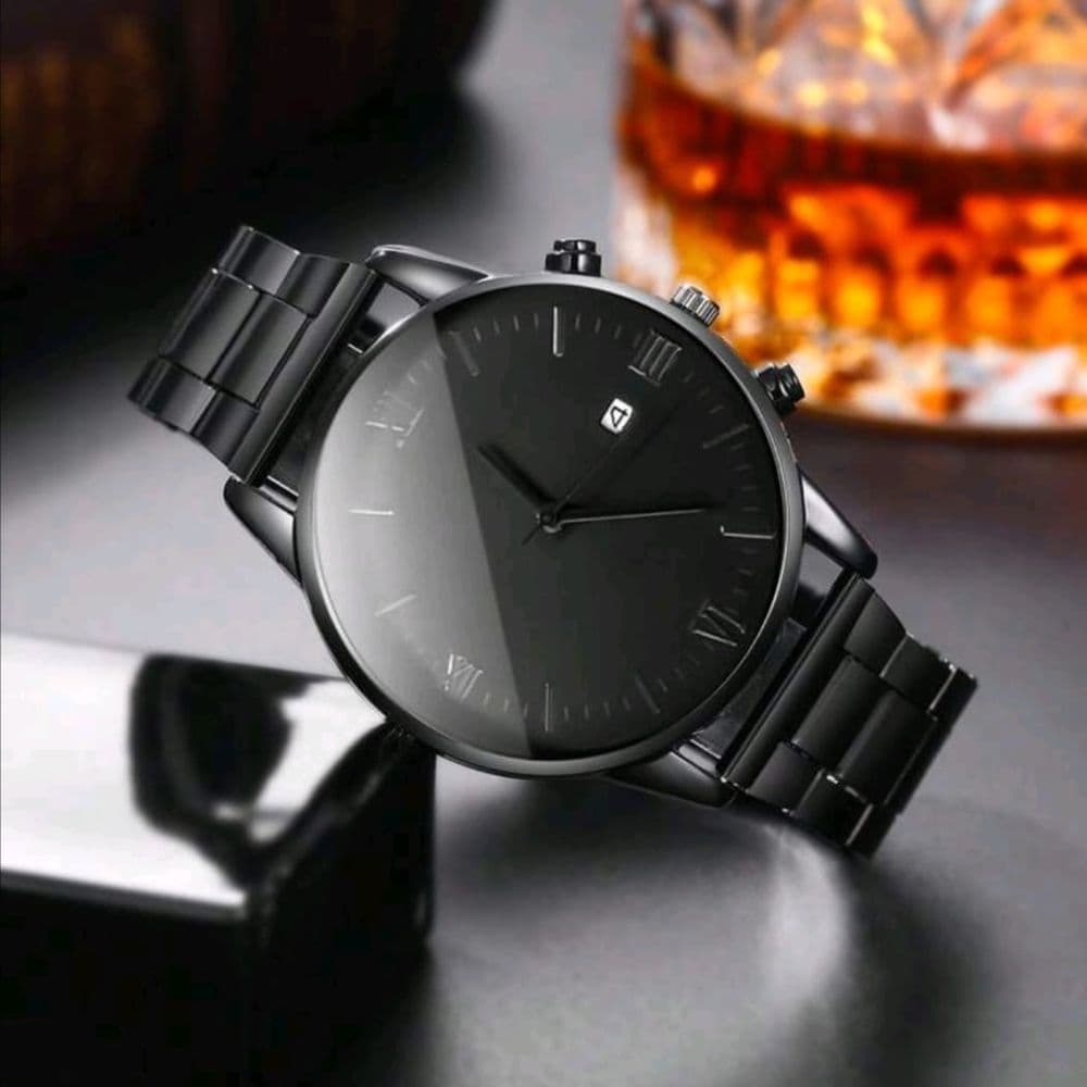 SET DE RELOJ TOTAL BLACK ACERO INOX
