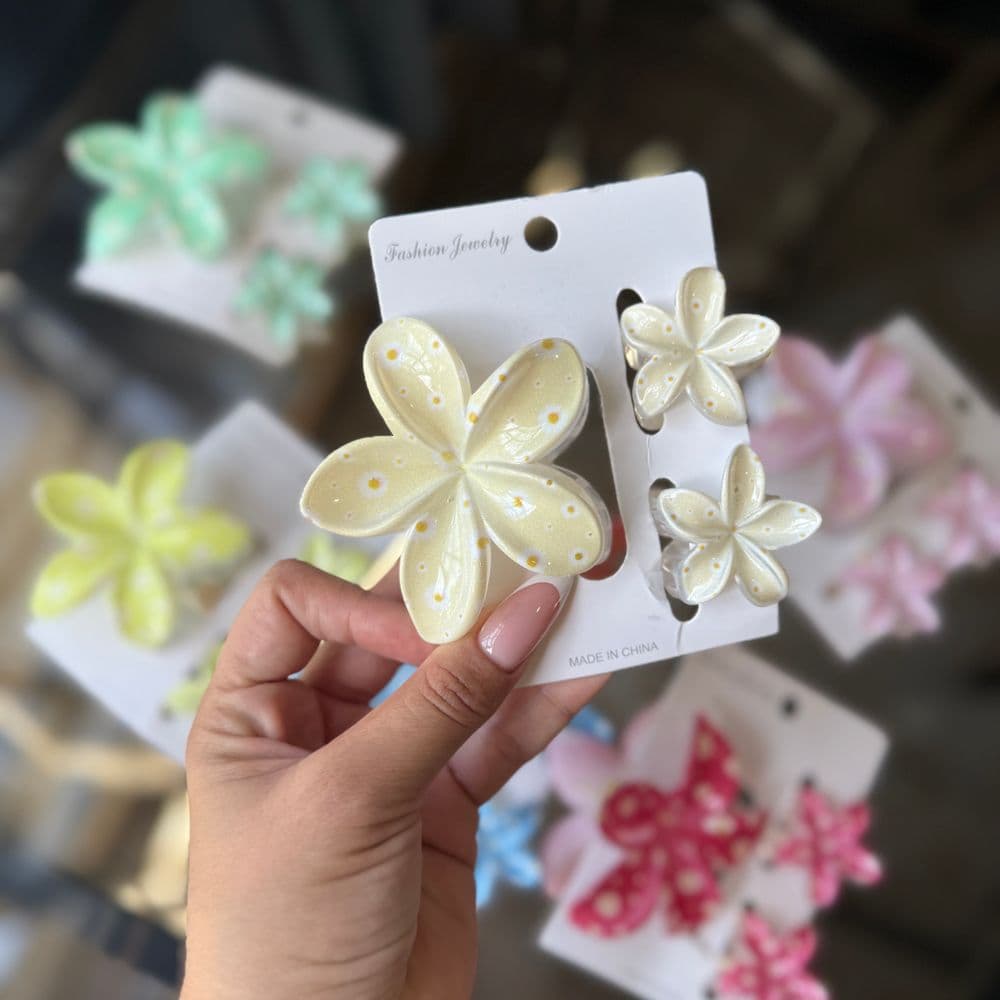 Pinzas de flores de 3 piezas🌺