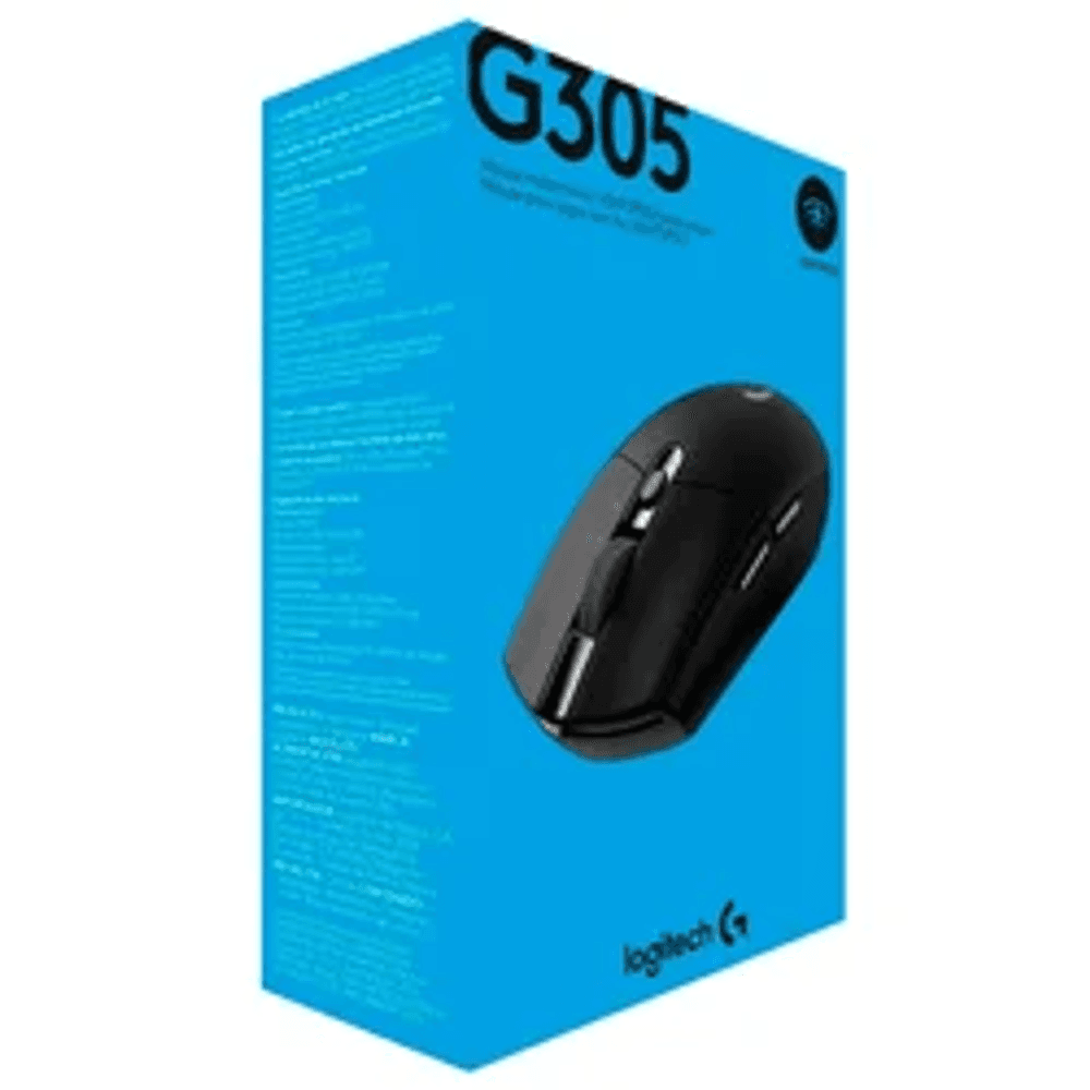 Mouse Gamer Logitech G305 Lightspeed 12000 DPI Inalámbrico - Negro