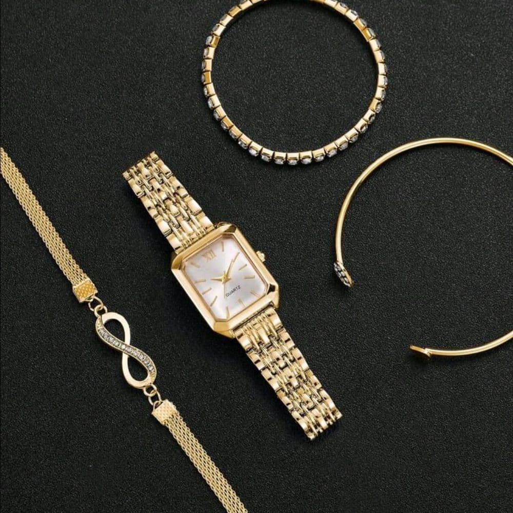 SET DE RELO MAS PULSERAS ACERO INOXIDABLE