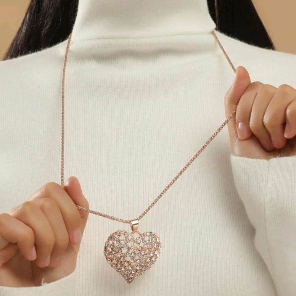 COLLAR LARGO CORAZON