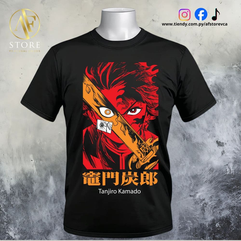 REMERA DEMON SLAYER TANJIRO KAMADO