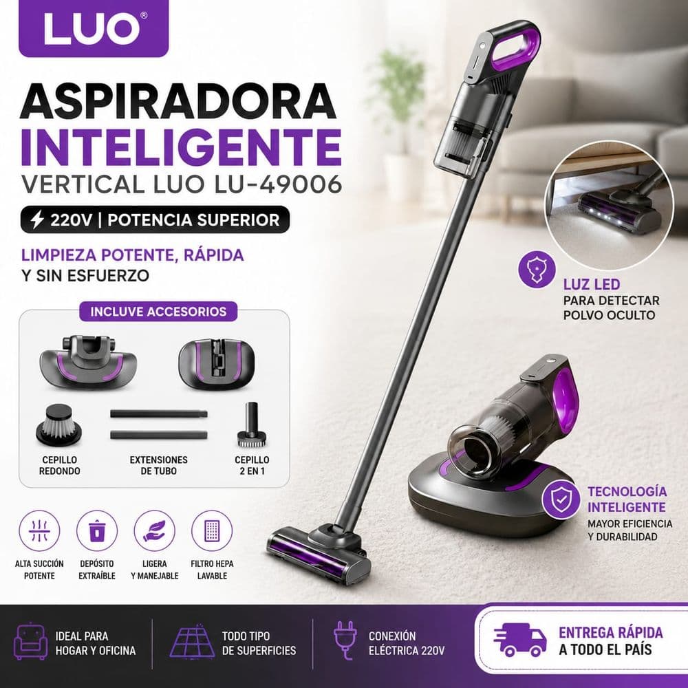ASPIRADORA INTELIGENTE VERTICAL LUO LU-49006 🔥
