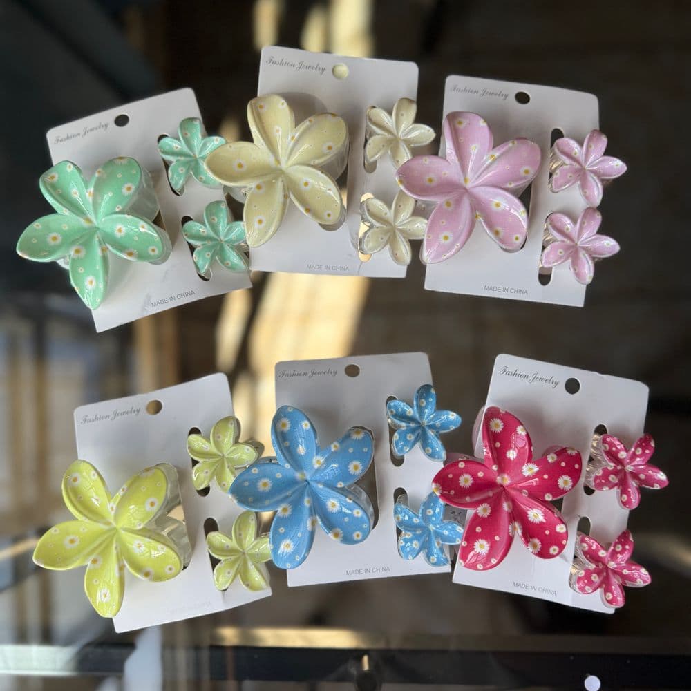 Pinzas de flores de 3 piezas🌺