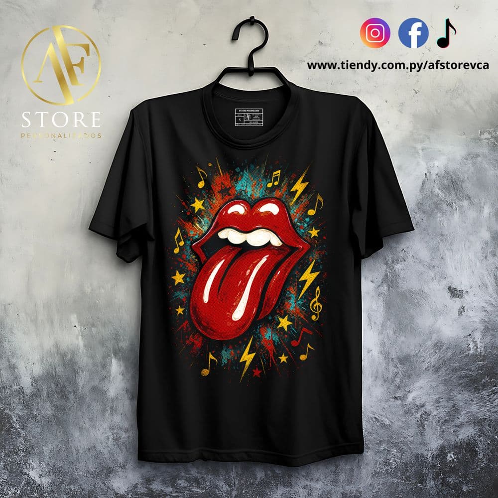 REMERA THE ROLLING STONES ICONIC TONGUE