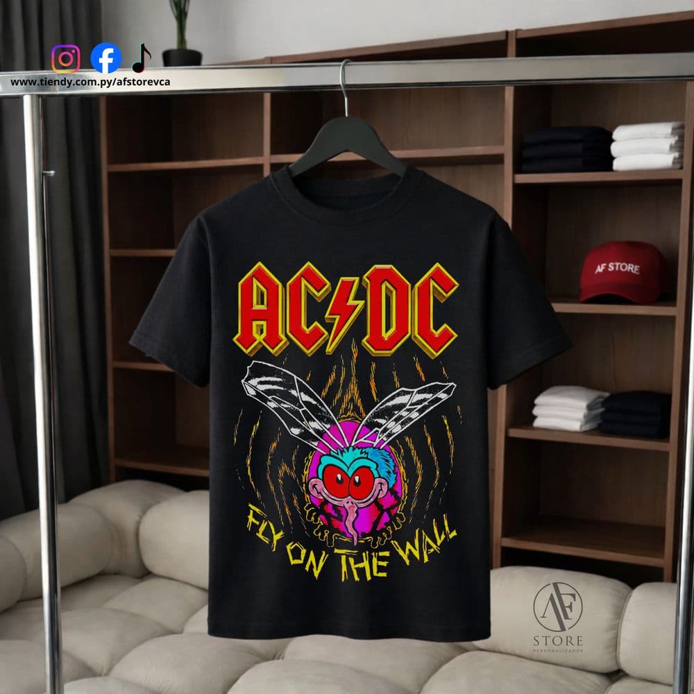 REMERA AC/DC HIGH VOLTAGE SKULL