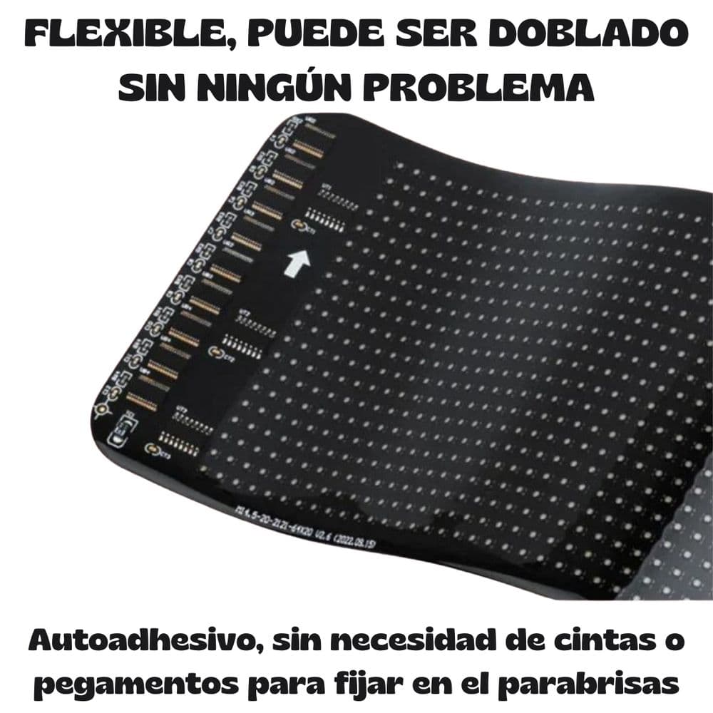 Pantalla Led Flexible Ojos De Diablo 17x7 CM.