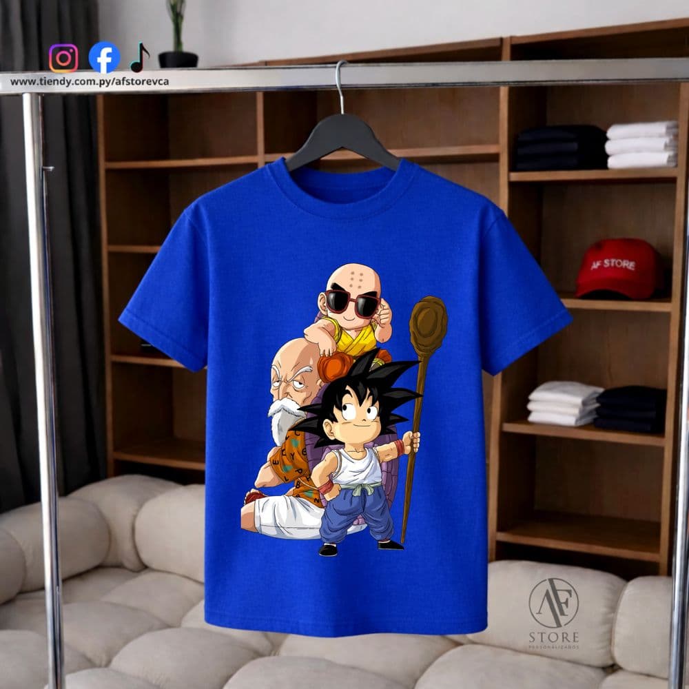 REMERA AF DRAGON BALL- KAME SCHOLL (SAIYAN EDITION)