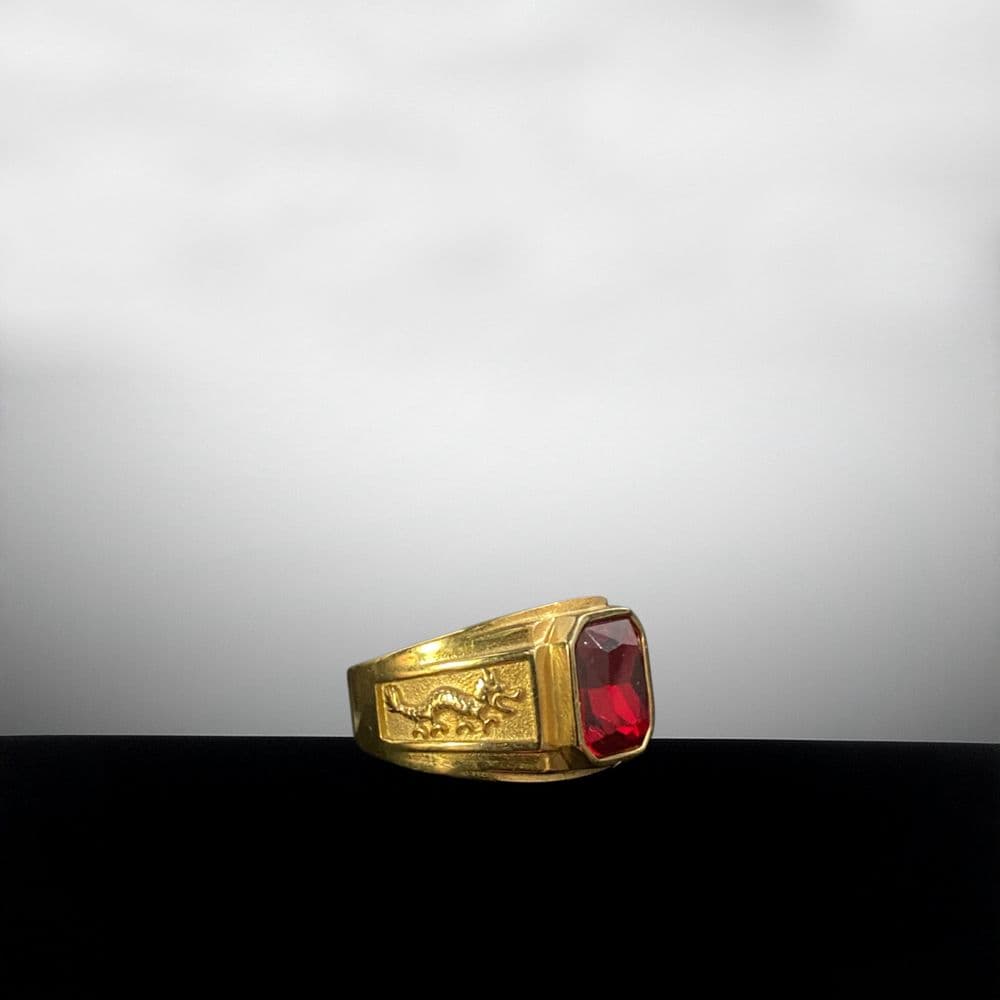 Anillo Dragon Rojo