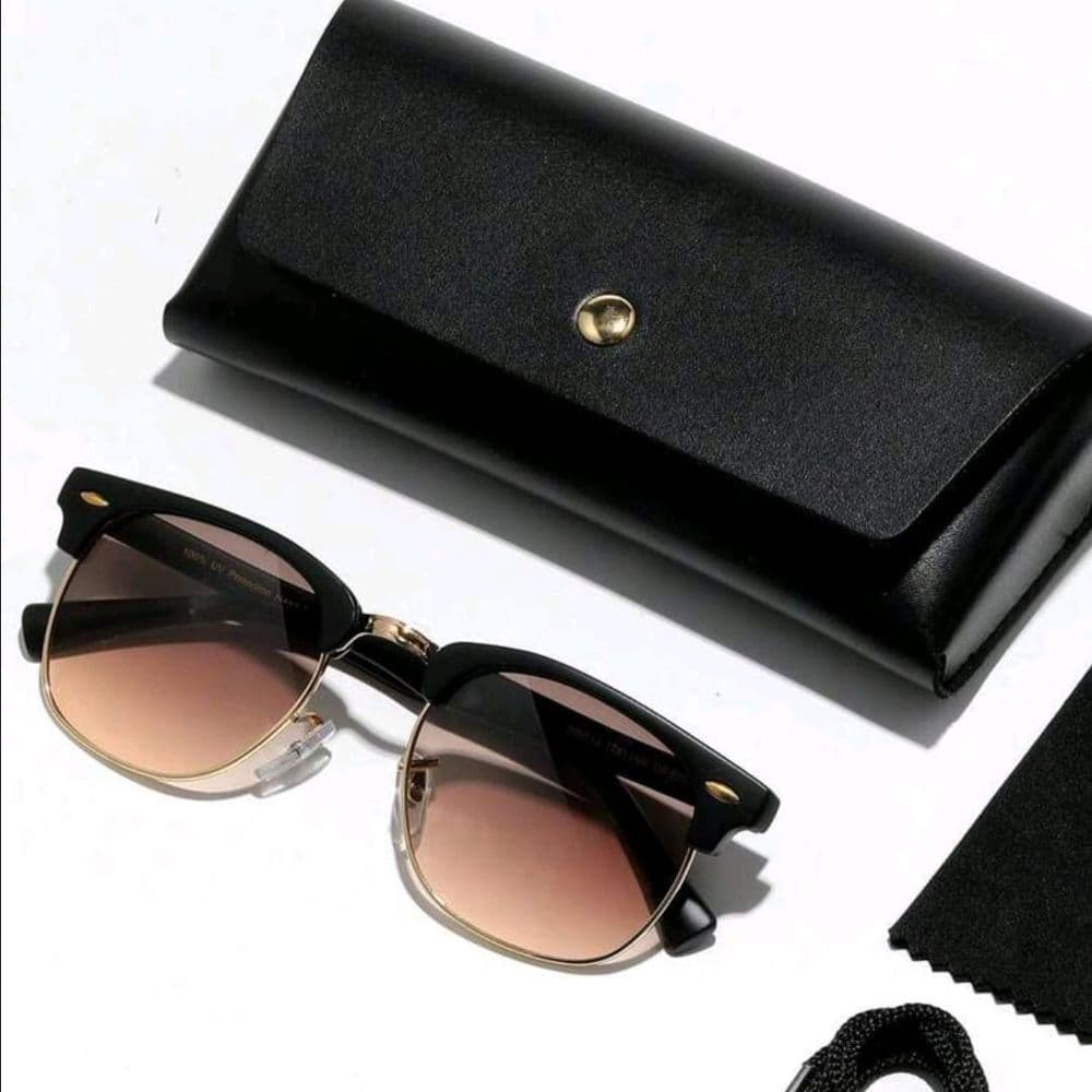 GAFAS CLUBMASTER O BROWLINE MARRON DEGRADADO