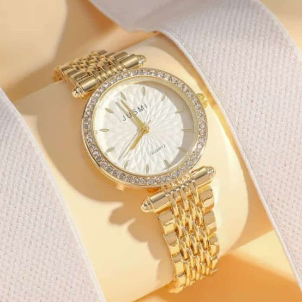 RELOJ JUSMI DORADO