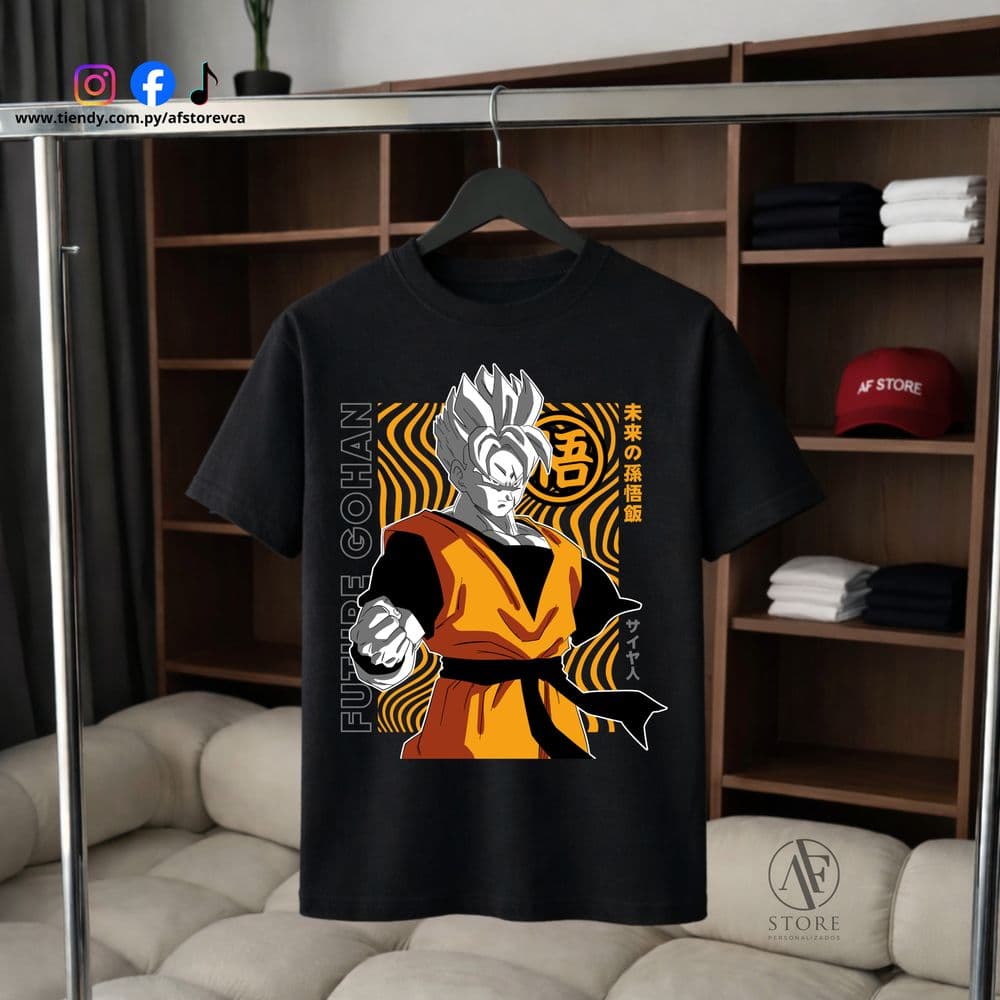 REMERA AF DRAGON BALL- GOHAN FUTURE (SAIYAN EDITION)