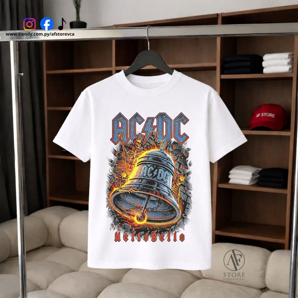 REMERA AC/DC HELLS BELLS VINTAGE