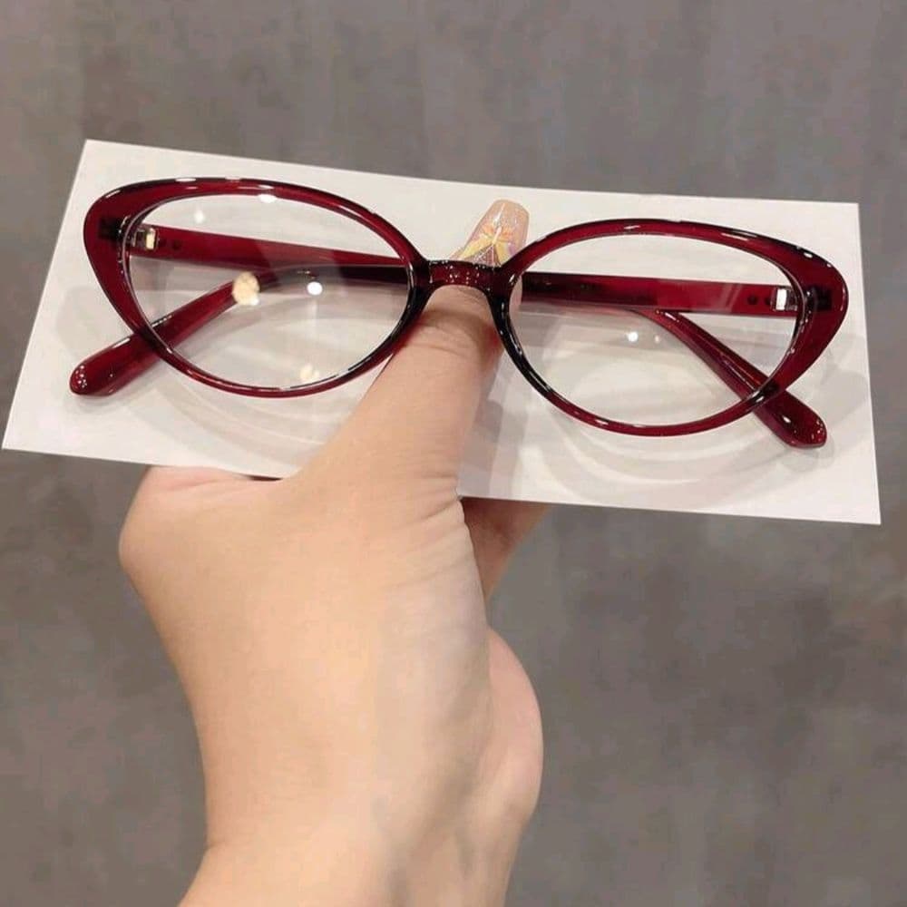GAFAS DE VISTA OVALADAS SIN AUMENTO BORDO